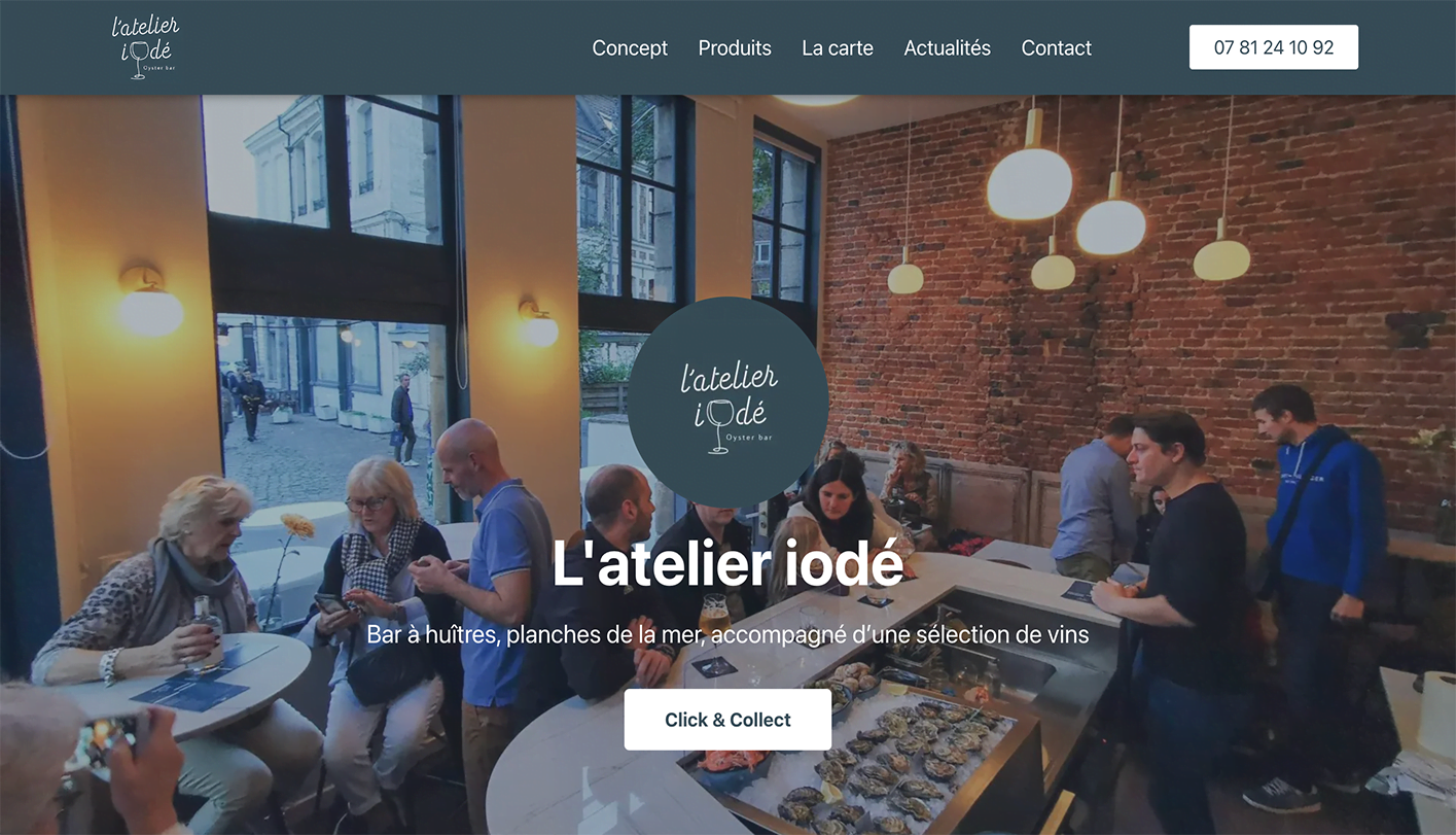 Site web l'atelier iodé